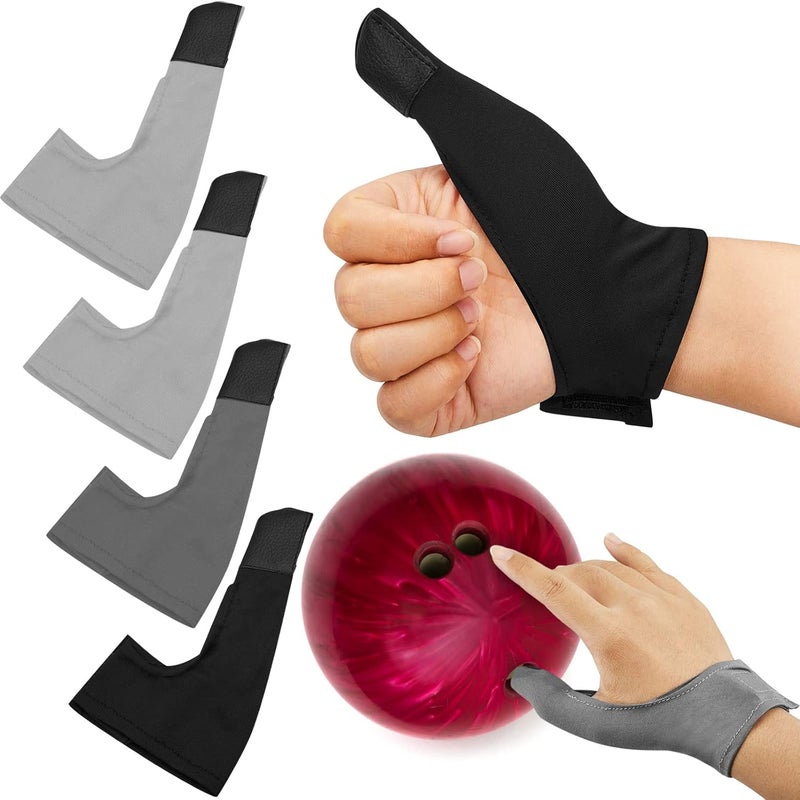Charniol 6 Pcs Bowling Thumb Saver Protector Compact and Lightweight Thumb Stabilizer Bowling Glove Thumb Sock Right Glove - Image 1
